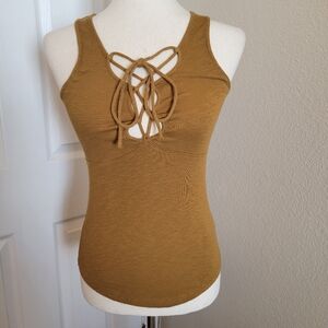 Free People Tie Up Tank Top Size S/P